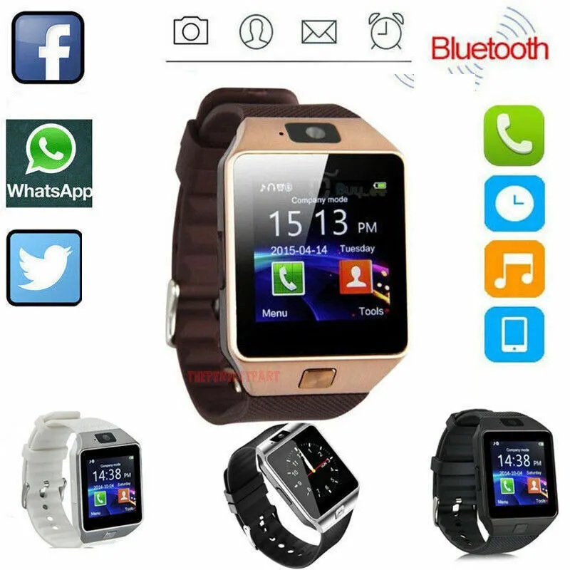 Bluetooth Smart Watch w/Camera Waterproof Phone Mate For Android Samsung iPhone 4 Bluetooth Smart Watch w/Camera Waterproof Phone Mate For Android Samsung iPhone - Afbeelding 4