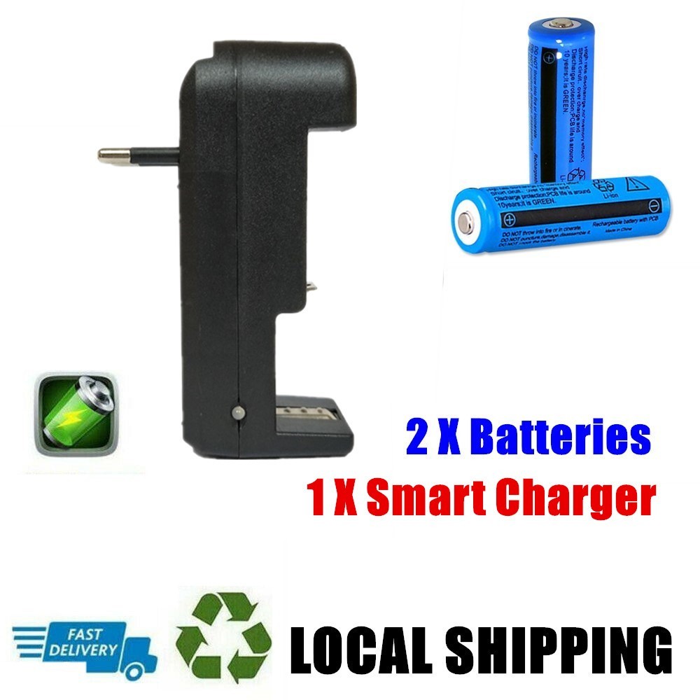 Battery Charger With 18650 Li-ion Batteries 3.7V 3000mAh - Image 3