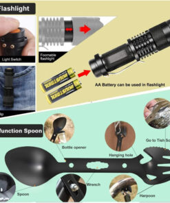 Alternative view of Noodoverlevingsset 30-in-1, Professionele Survival Uitrusting met EHBO voor SOS, Wandelen, Jagen, Camping