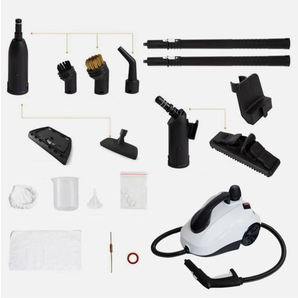 Handstoomreiniger, 5 Bar Hogedruk Stoom met 2000ml Waterreservoir, 180 Graden Draaibaar Mondstuk 5 Handstoomreiniger, 5 Bar Hogedruk Stoom met 2000ml Waterreservoir, 180 Graden Draaibaar Mondstuk - Afbeelding 5