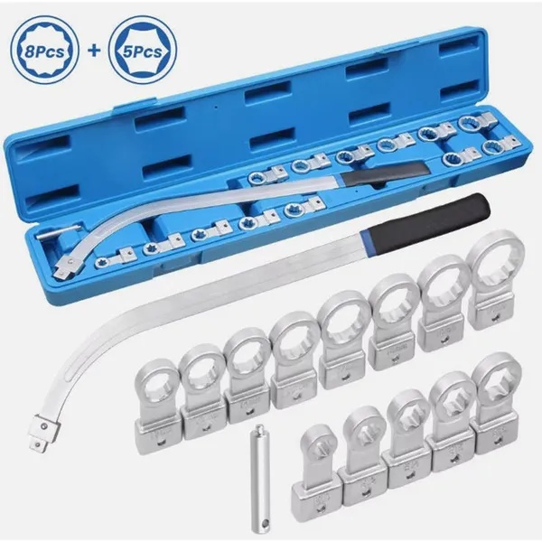 Professionele 15-Delige Distributieriem en V-Riem Afstelgereedschap Set, Chroom-Vanadiumstaal 4 Professionele 15-Delige Distributieriem en V-Riem Afstelgereedschap Set, Chroom-Vanadiumstaal - Afbeelding 4