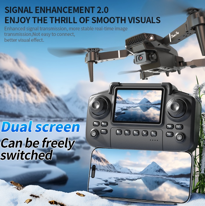 E99 Dual-Battery Drone With Screen 6 E99 Dual-Battery Drone With Screen - Afbeelding 6