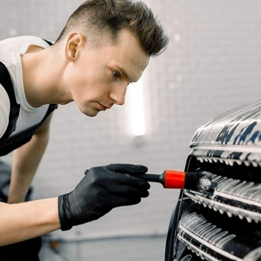 7-Delige Auto Detailing Borstelset, Inclusief Borstels voor Velgen, Ventilatieroosters en Bekleding, Veelzijdig Reinigingsset 4 7-Delige Auto Detailing Borstelset, Inclusief Borstels voor Velgen, Ventilatieroosters en Bekleding, Veelzijdig Reinigingsset - Afbeelding 4