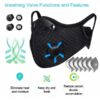 Anti-Vervuiling Halfgelaats Stofmasker Ademhalingsbeschermer met Filter 7 Anti-Vervuiling Halfgelaats Stofmasker Ademhalingsbeschermer met Filter