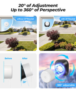 Alternative view of WESECUU AI Connected W'911 Call Advanced AI Description Notification Integrated Chatgpt Wifi Pet Vehicle Alert Window Camera