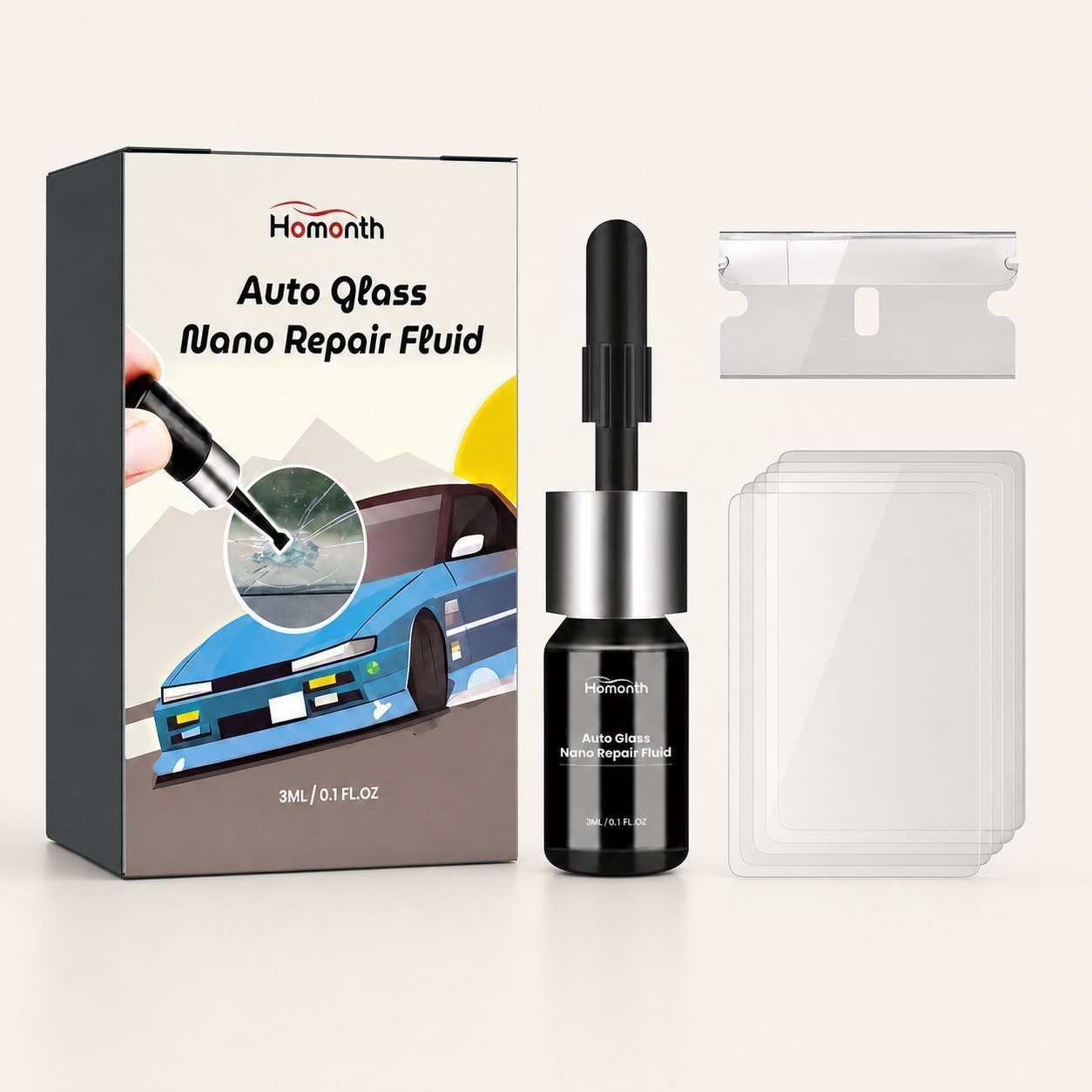 HOMONTH Reparatieset voor Sterretjes in de Voorruit 5 HOMONTH Reparatieset voor Sterretjes in de Voorruit - Afbeelding 5