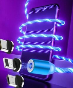 Magnetische Oplaadkabel met Lichteffect, 3-in-1