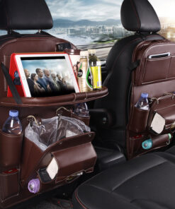 Auto Rugleuning Organizer van PU-leer met Tafeltje