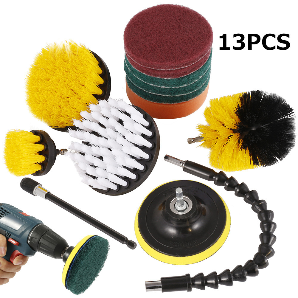Borstelset voor Boormachine, voor Badkamer, Keuken en Velgen 6 Borstelset voor Boormachine, voor Badkamer, Keuken en Velgen - Afbeelding 6
