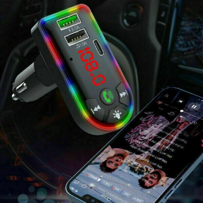 Bluetooth 5.0 FM-zender met 3.1A Snellader 5 Bluetooth 5.0 FM-zender met 3.1A Snellader - Afbeelding 5