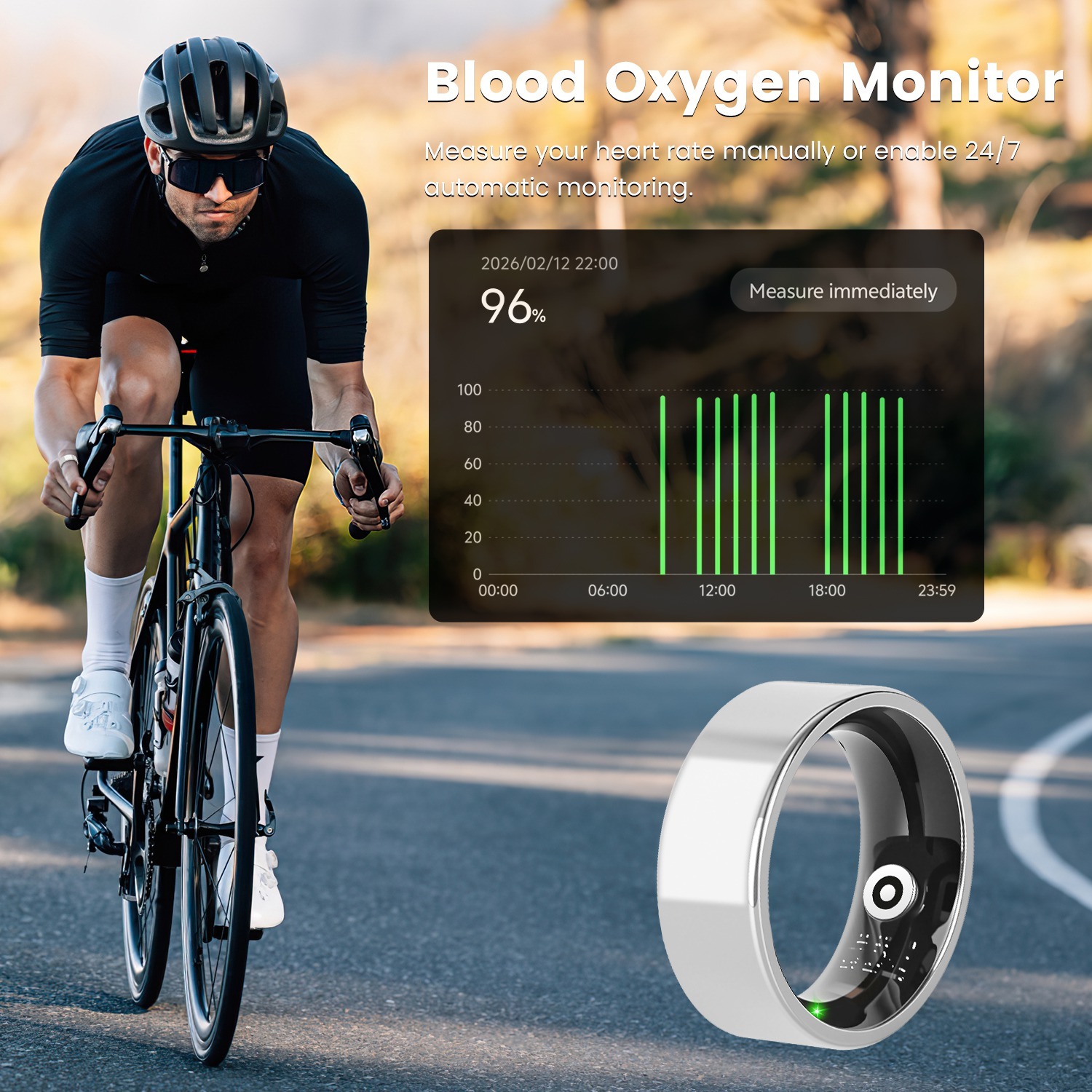 Smart Ring met Hartslag, Slaap en Stress Tracking 8 Smart Ring met Hartslag, Slaap en Stress Tracking - Afbeelding 8