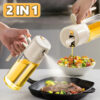 2 In 1 Oil Sprayer Bottle BBQ Cooking Oil Dispenser Olive Oil Pourers Sprayer Kitchen Baking Oil Mister Vinegar Bottle 18 2 In 1 Oil Sprayer Bottle BBQ Cooking Oil Dispenser Olive Oil Pourers Sprayer Kitchen Baking Oil Mister Vinegar Bottle