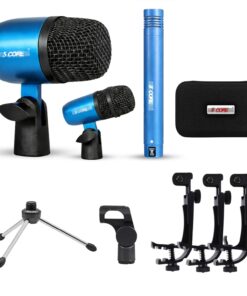 5 Core Drummicrofoonset met XLR