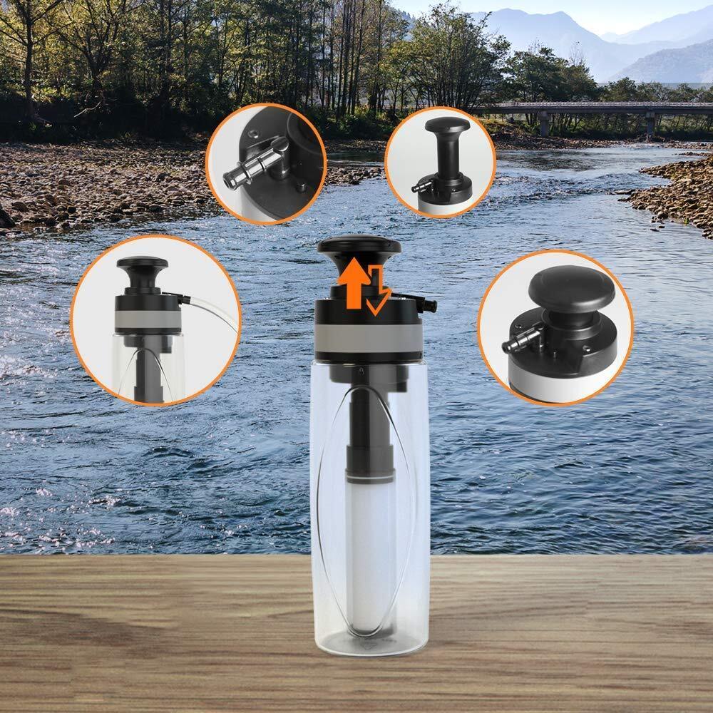 Waterfles met Filterrietje 750 ml, Opvouwbaar 9 Waterfles met Filterrietje 750 ml, Opvouwbaar - Afbeelding 9