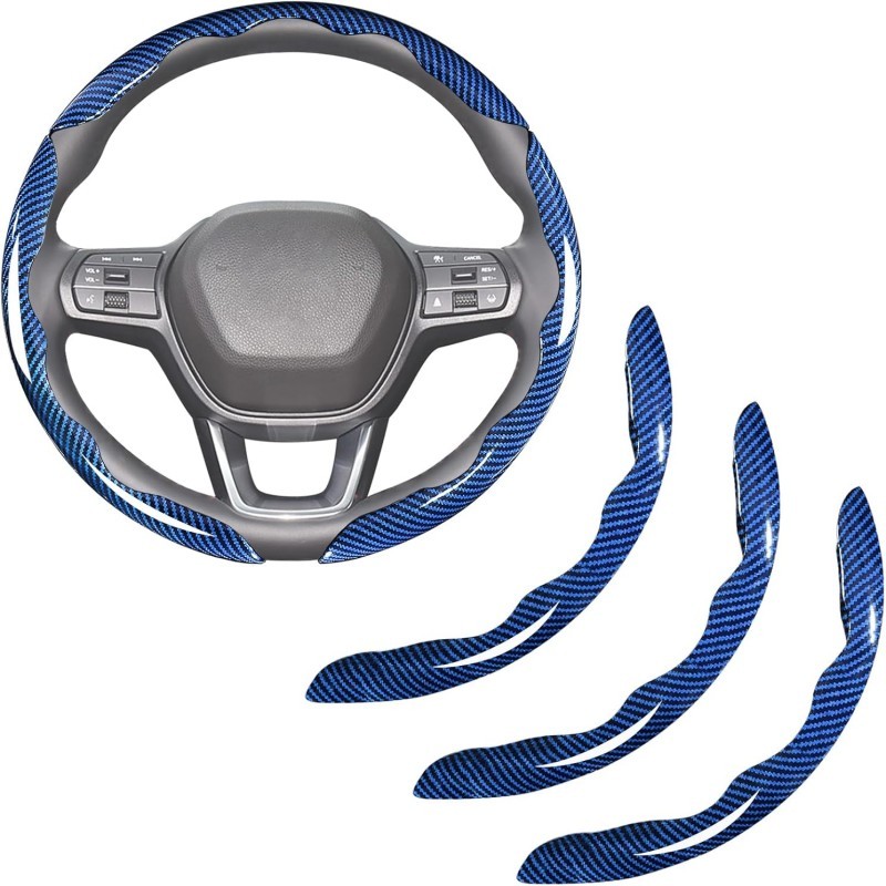 Driedelige Stuurhoes in Carbonlook, Blauw 1 Driedelige Stuurhoes in Carbonlook, Blauw
