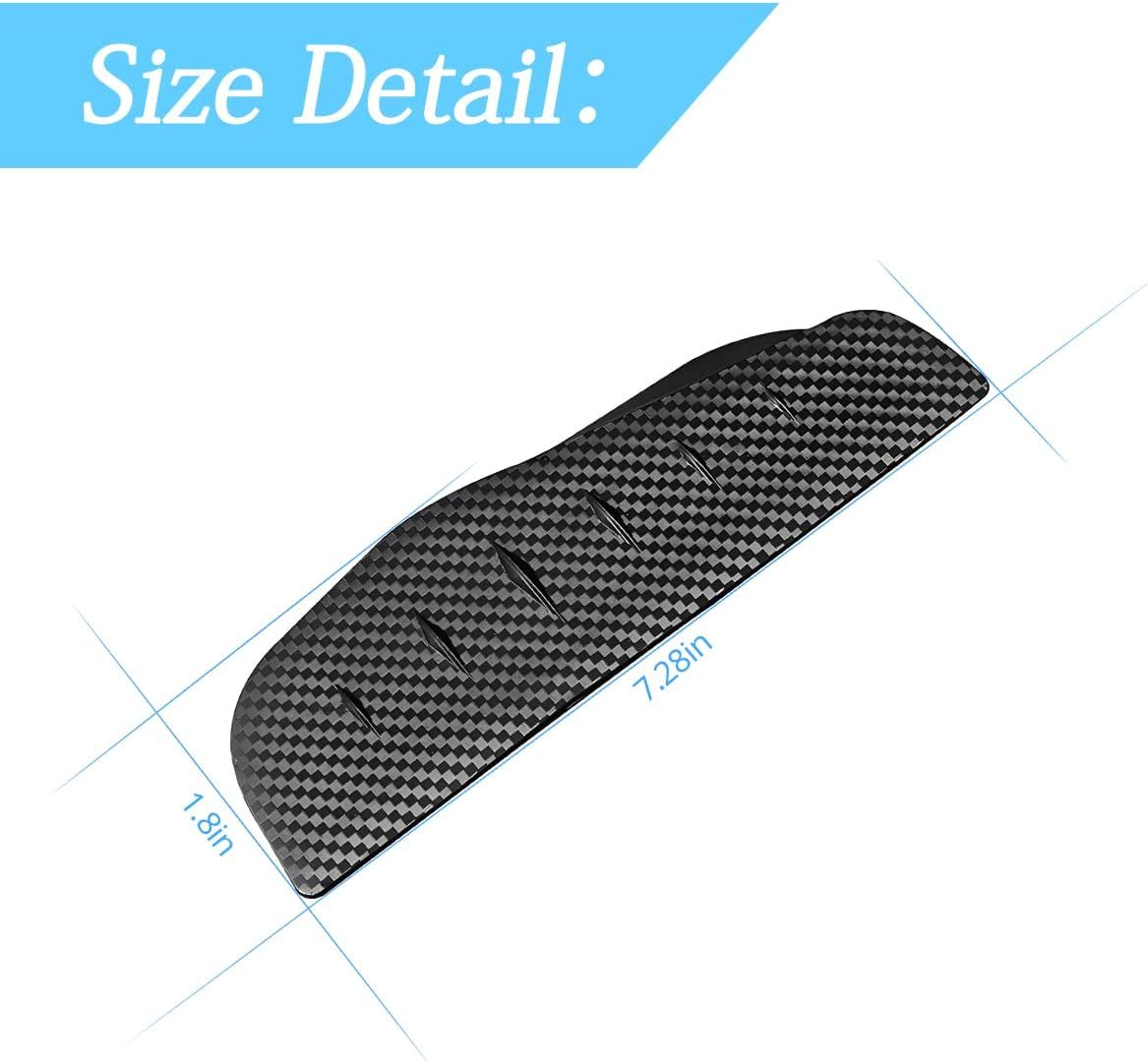 Regenkapjes voor Buitenspiegels, Carbonlook, Set van 2 5 Regenkapjes voor Buitenspiegels, Carbonlook, Set van 2 - Afbeelding 5