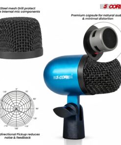 Alternative view of 5 Core Drummicrofoonset met XLR
