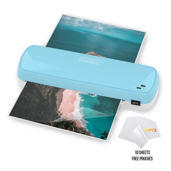 Lamineermachine voor A4, A5 en A6 met 10 Hoesjes 1 Lamineermachine voor A4, A5 en A6 met 10 Hoesjes