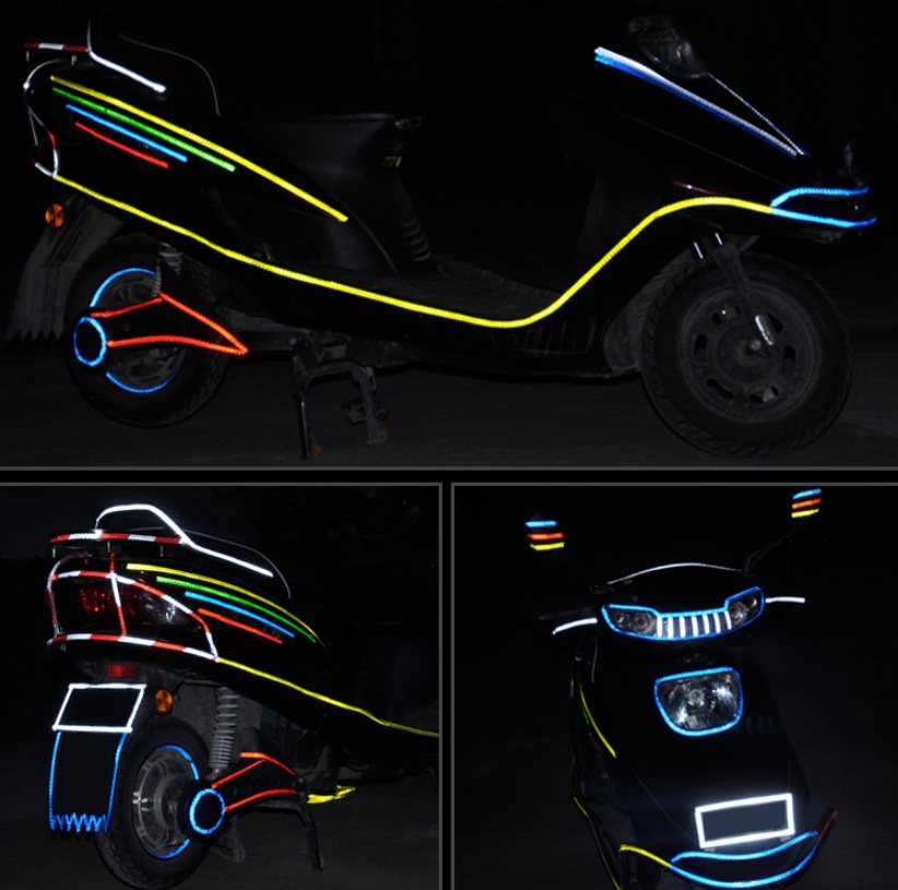 Reflecterende Stickers voor Fiets, Motor en Auto 3 Reflecterende Stickers voor Fiets, Motor en Auto - Afbeelding 3