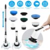 1Pc Electric Spin Scrubber Cordless Rechargeable Telescopic Cleaning Brush 8 Replaceable Heads 2 Speed Adjustable Extension Arm Bathroom Tub Tile Floor 16 1Pc Electric Spin Scrubber Cordless Rechargeable Telescopic Cleaning Brush 8 Replaceable Heads 2 Speed Adjustable Extension Arm Bathroom Tub Tile Floor
