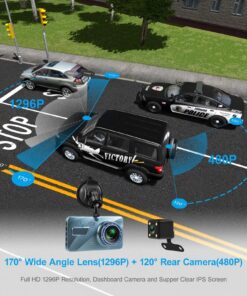Alternative view of Dashcam met 4 inch Touchscreen, Voor- en Achtercamera