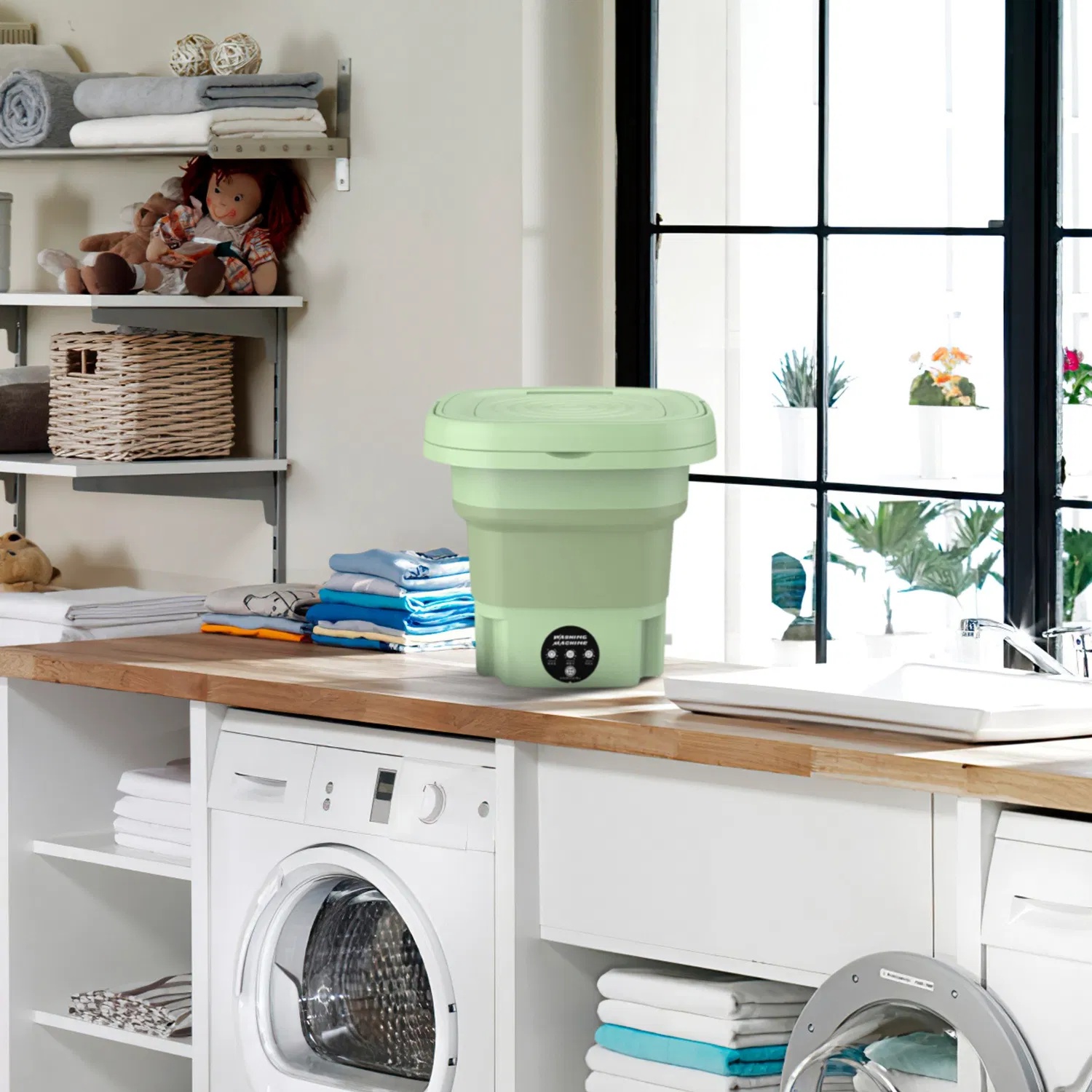 Opvouwbare Mini Wasmachine 8 Liter 7 Opvouwbare Mini Wasmachine 8 Liter - Afbeelding 7