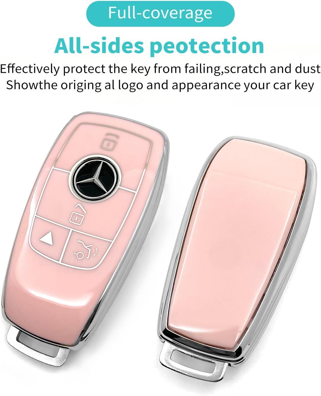 Roze Sleutelhoes voor Mercedes-Benz 5 Roze Sleutelhoes voor Mercedes-Benz - Afbeelding 5