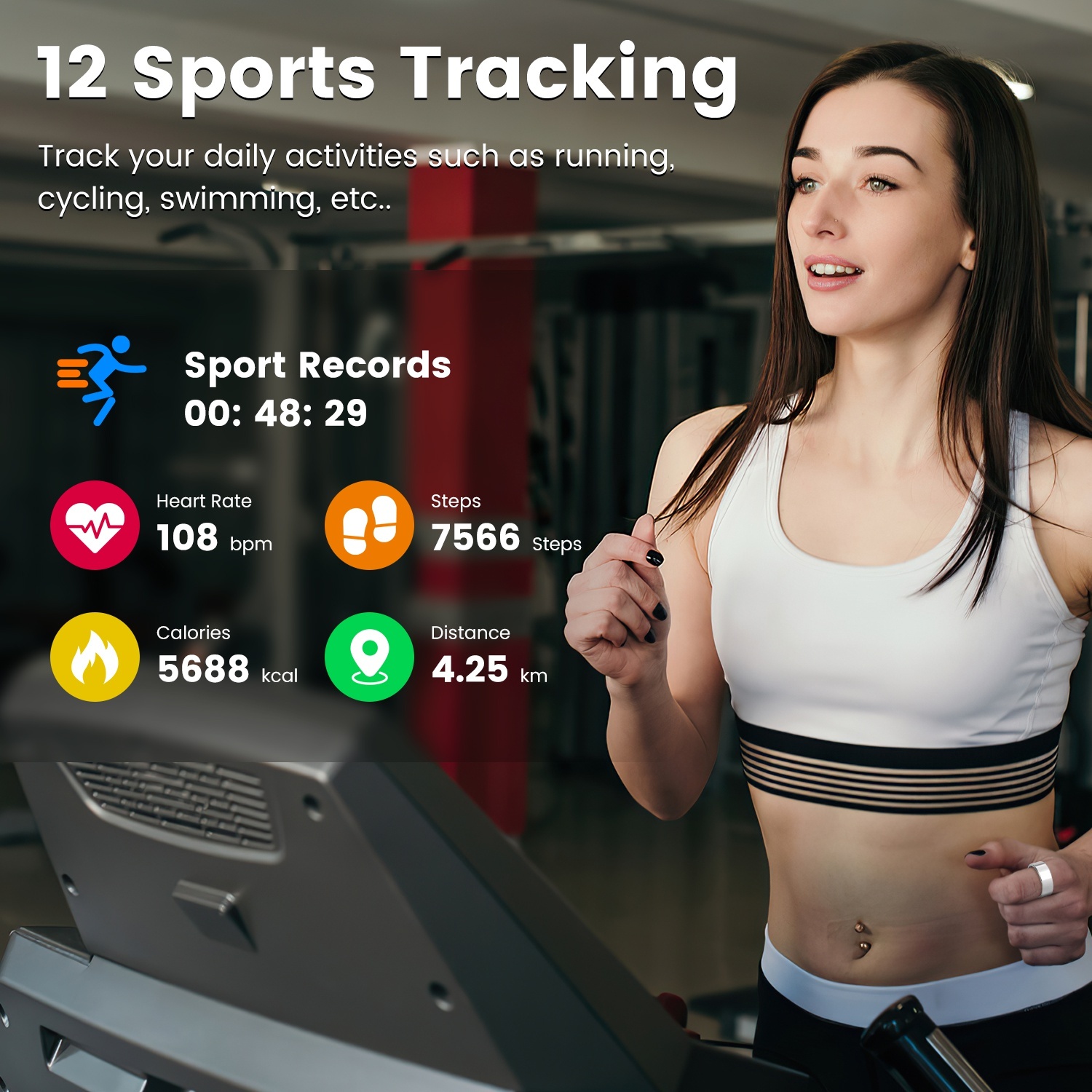 Smart Ring met Hartslag, Slaap en Stress Tracking 4 Smart Ring met Hartslag, Slaap en Stress Tracking - Afbeelding 4