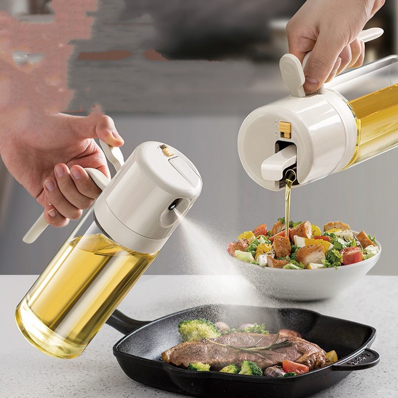 2 In 1 Oil Sprayer Bottle BBQ Cooking Oil Dispenser Olive Oil Pourers Sprayer Kitchen Baking Oil Mister Vinegar Bottle 2 2 In 1 Oil Sprayer Bottle BBQ Cooking Oil Dispenser Olive Oil Pourers Sprayer Kitchen Baking Oil Mister Vinegar Bottle - Afbeelding 2