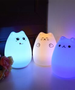 Siliconen Nachtlampje Kat met Aanraaksensor