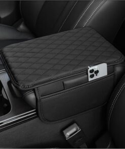 Armsteunhoes voor Auto met 2 Opbergvakken, Zwart