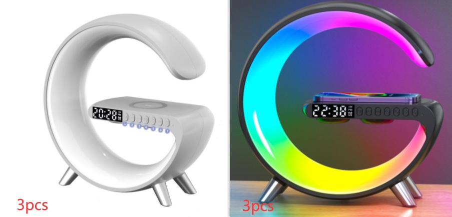 New Intelligent G Shaped LED Lamp Bluetooth Speake Wireless Charger Atmosphere Lamp App Control For Bedroom Home Decor 8 New Intelligent G Shaped LED Lamp Bluetooth Speake Wireless Charger Atmosphere Lamp App Control For Bedroom Home Decor - Afbeelding 8