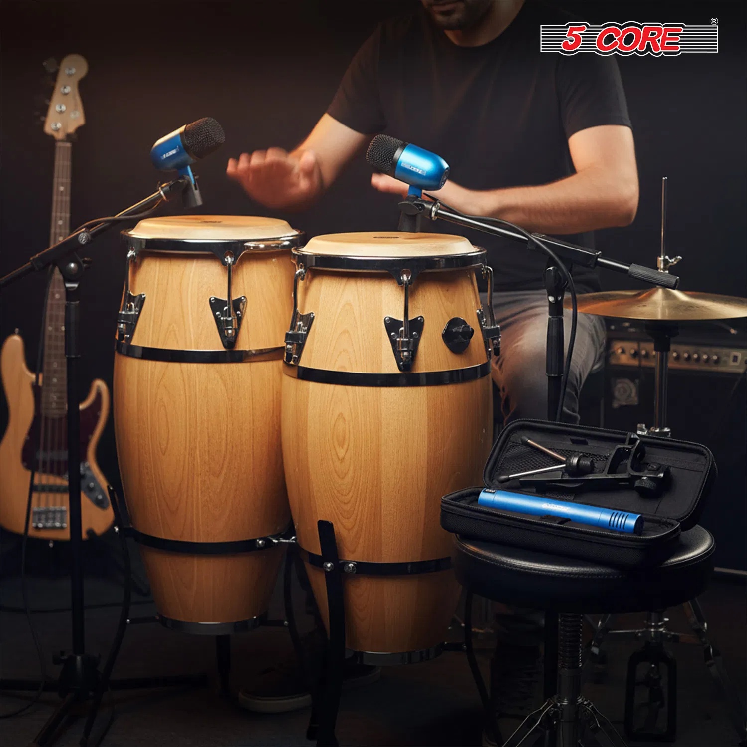 5 Core Drummicrofoonset met XLR 5 5 Core Drummicrofoonset met XLR - Afbeelding 5