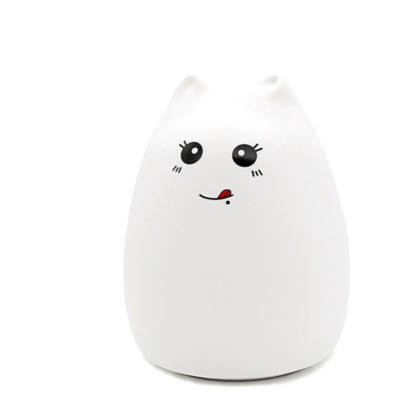 Siliconen Nachtlampje Kat met Aanraaksensor 4 Siliconen Nachtlampje Kat met Aanraaksensor - Afbeelding 4