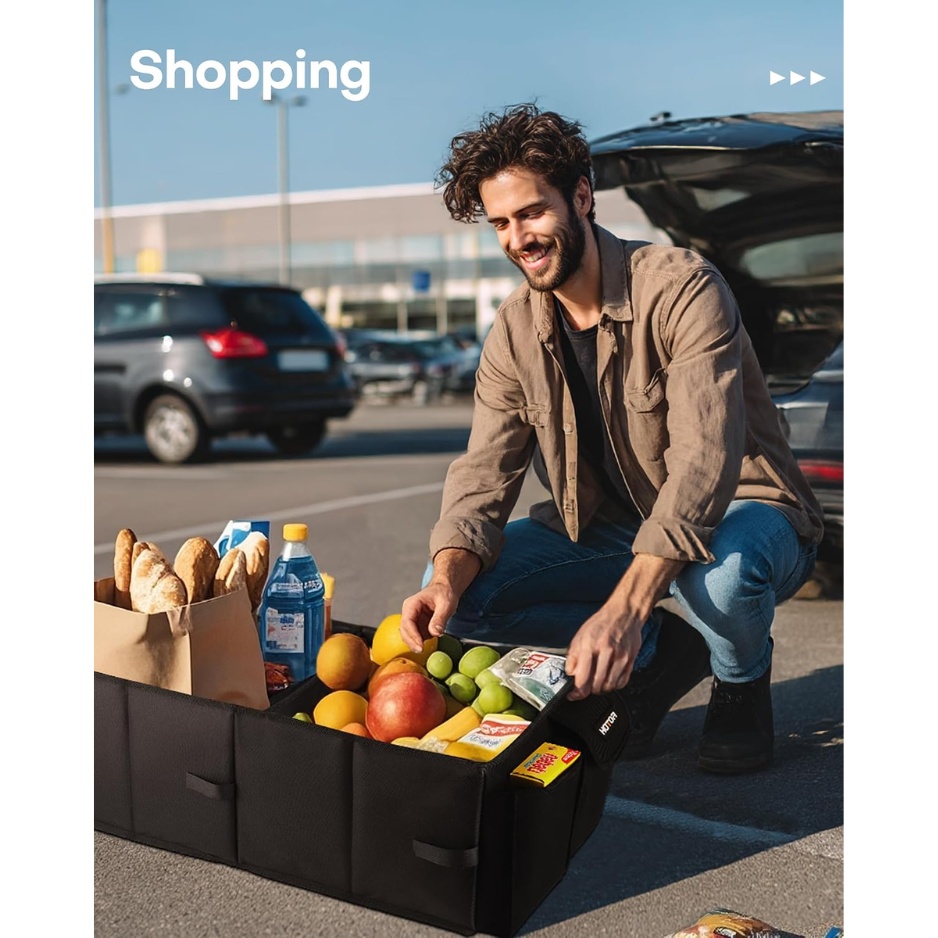 Opvouwbare Kofferbak Organizer, Groot 4 Opvouwbare Kofferbak Organizer, Groot - Afbeelding 4
