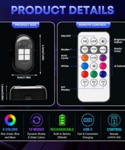 Alternative view of Draadloze Oplaadbare LED Interieurverlichting voor Auto