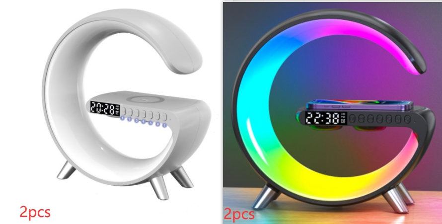 New Intelligent G Shaped LED Lamp Bluetooth Speake Wireless Charger Atmosphere Lamp App Control For Bedroom Home Decor 5 New Intelligent G Shaped LED Lamp Bluetooth Speake Wireless Charger Atmosphere Lamp App Control For Bedroom Home Decor - Afbeelding 5