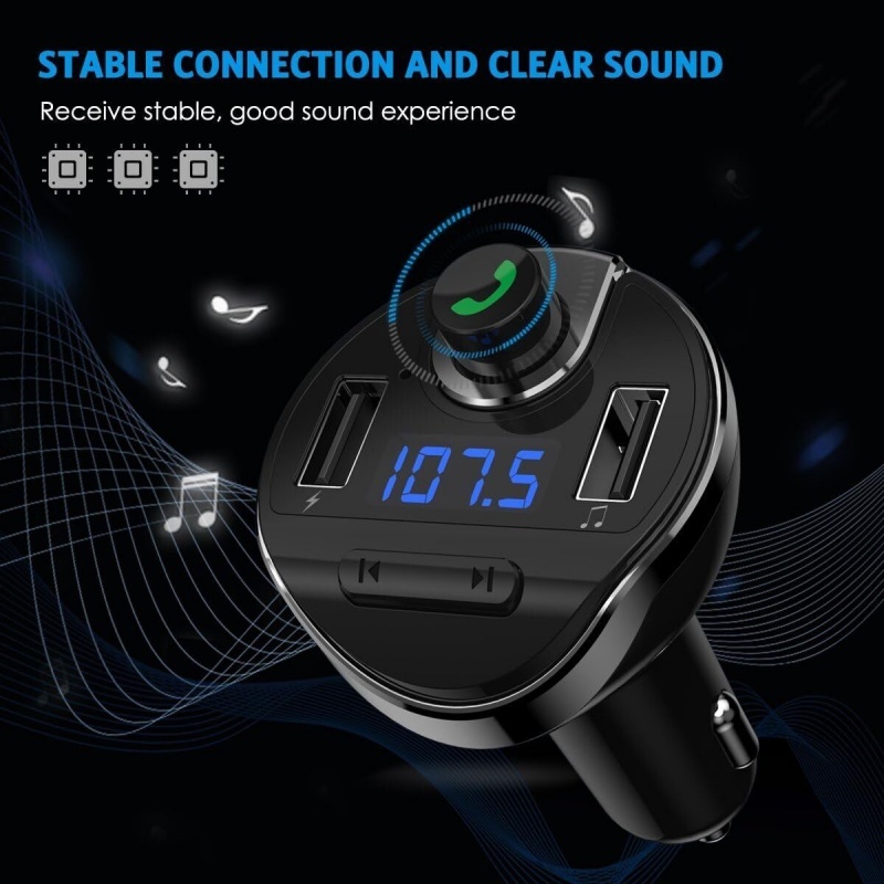 T20 Bluetooth FM-zender met MP3 en Lader 8 T20 Bluetooth FM-zender met MP3 en Lader - Afbeelding 8
