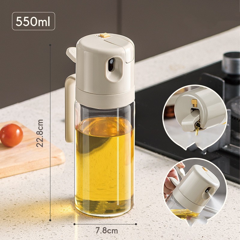 2 In 1 Oil Sprayer Bottle BBQ Cooking Oil Dispenser Olive Oil Pourers Sprayer Kitchen Baking Oil Mister Vinegar Bottle 4 2 In 1 Oil Sprayer Bottle BBQ Cooking Oil Dispenser Olive Oil Pourers Sprayer Kitchen Baking Oil Mister Vinegar Bottle - Afbeelding 4