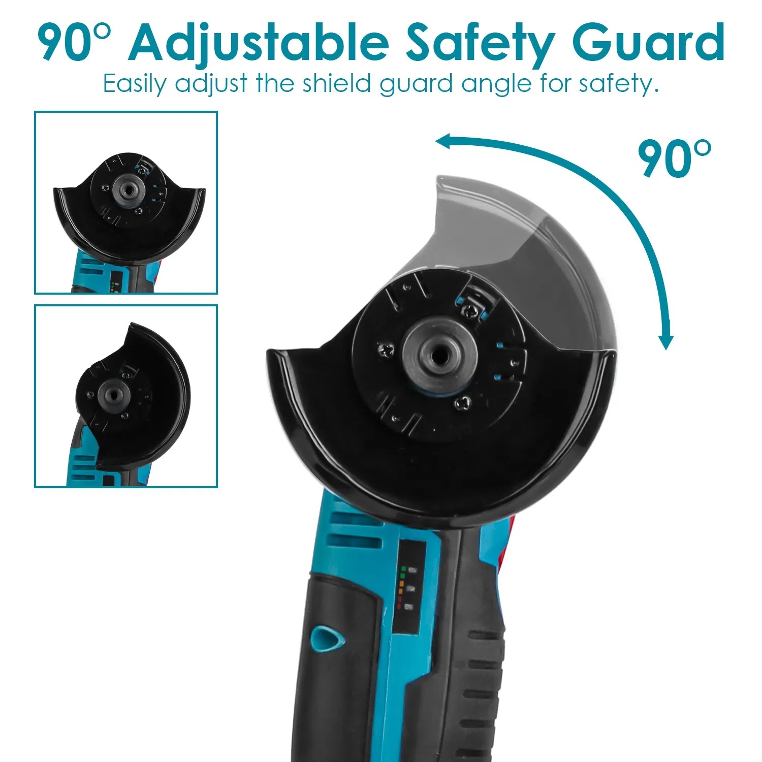 Accu Mini Haakse Slijper 75 mm met 2 Accu's 7 Accu Mini Haakse Slijper 75 mm met 2 Accu's - Afbeelding 7