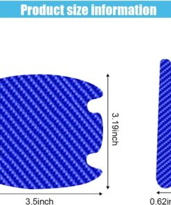 Alternative view of Deurgreep Beschermstickers Carbonlook, Set van 8, Blauw