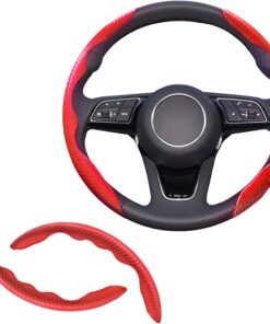 Gedeelde Stuurhoes in Carbonlook, Rood