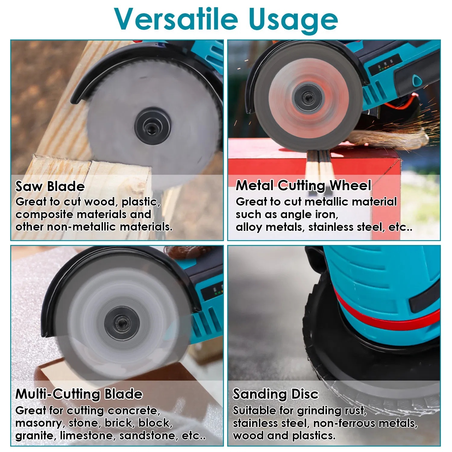 Accu Mini Haakse Slijper 75 mm met 2 Accu's 3 Accu Mini Haakse Slijper 75 mm met 2 Accu's - Afbeelding 3